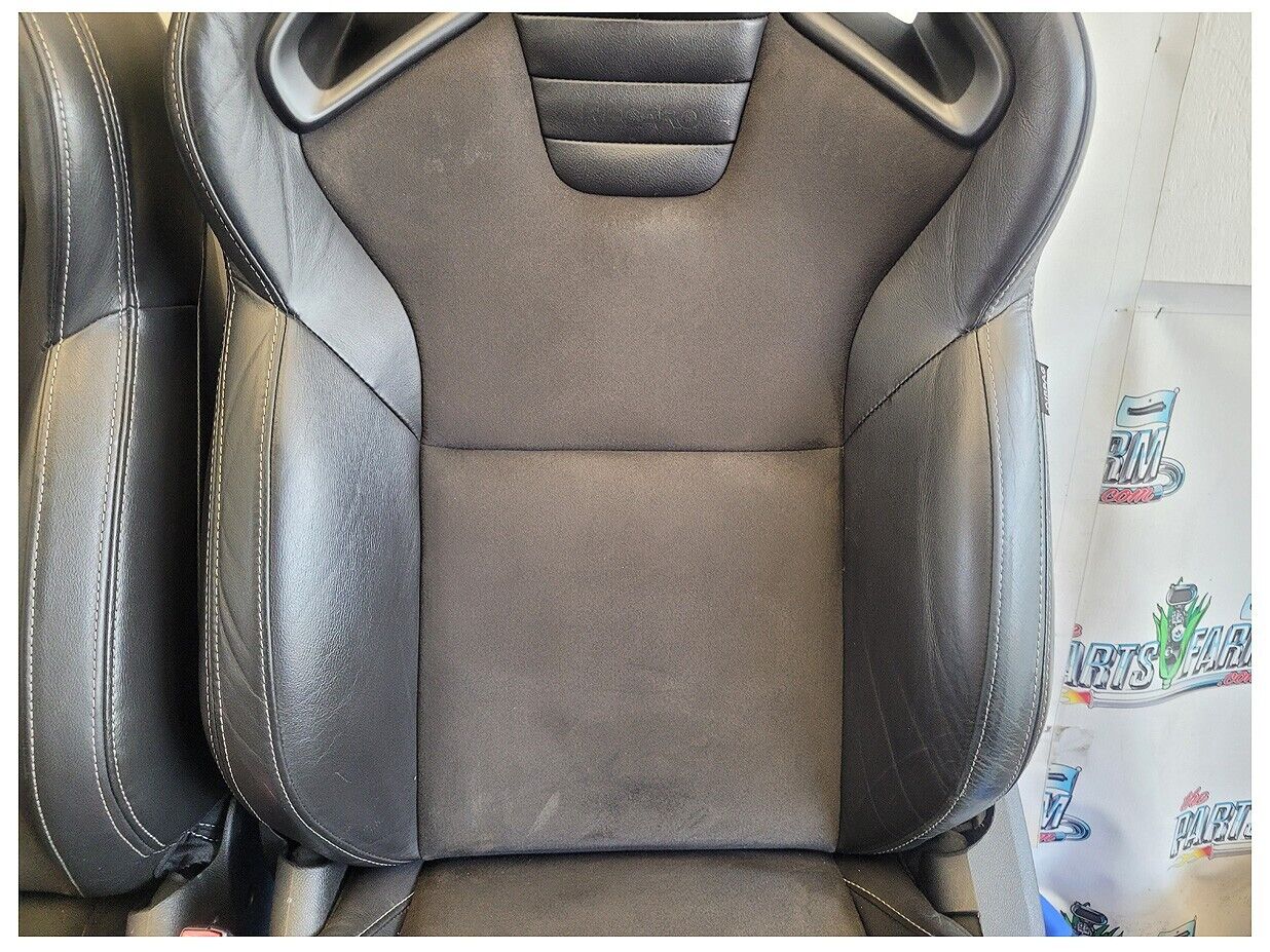 2010-2015 Chevrolet Camaro SS Recaro Coupe Bucket Leather Suede Seats Seat 2592 - The Parts Farm