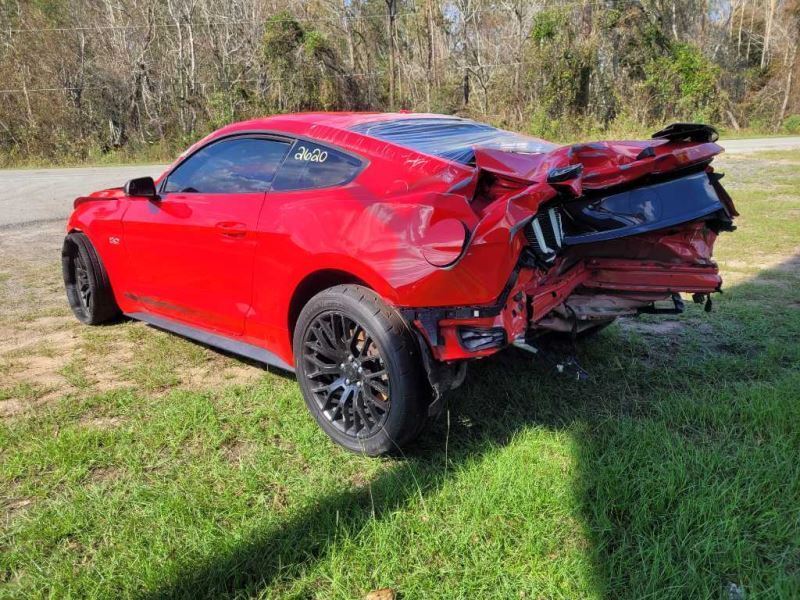 2015-2023 Ford Mustang GT Passenger Coupe Front Door Panel Red Stitching 2620 - The Parts Farm