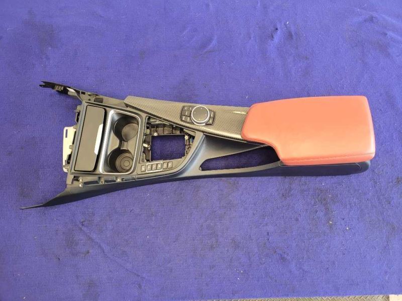 2015-2020 BMW M4 F82 F83 Center Console Front Floor iDrive Red Black Lid - The Parts Farm