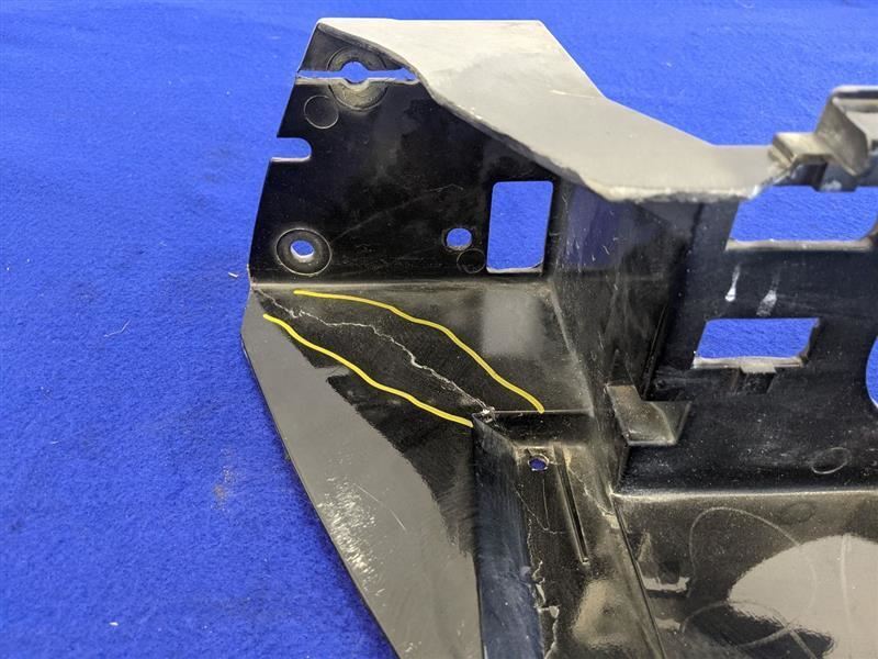 1999-2001 Ford Mustang Cobra SVT DOHC 4.6L Header Panel Light Support Bar Black - The Parts Farm