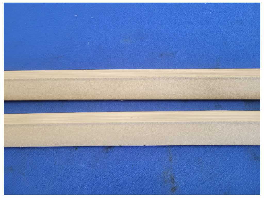 1999-2004 Ford Mustang GT 4.6L Pair Door Sill Scuff Plates Tan 2561 - The Parts Farm