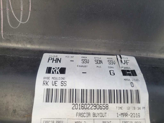 2014-2017 Chevrolet SS 6.2L Sedan Driver Lower Rocker Panel Molding Black 2602