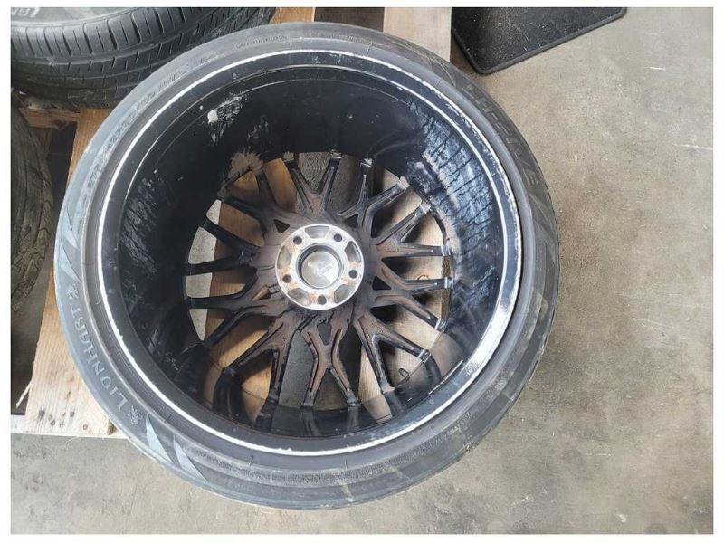 2010-2014 Ford Mustang GT Three 3 Luxxx LFF Wheels 20x9 20x10.5 Black Rash 2322 - The Parts Farm