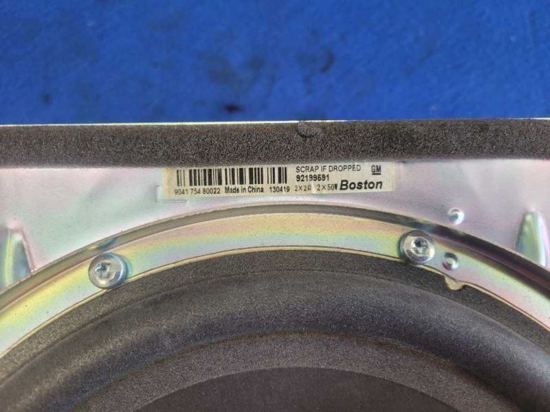 2010-2015 Chevrolet Camaro ZL1 Convertible Rear Subwoofer Speaker 2459 - The Parts Farm