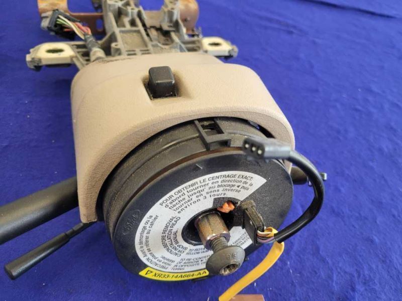 1999-2004 Ford Mustang Cobra SVT DOHC Steering Column Tan Trim Ring Bezel 2386 - The Parts Farm