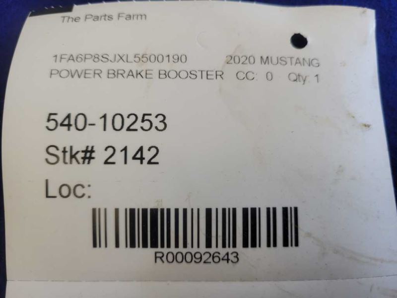 2015-2017 Ford Mustang GT S550 Brake Booster Master Cylinder Front Caliper 2337 - The Parts Farm