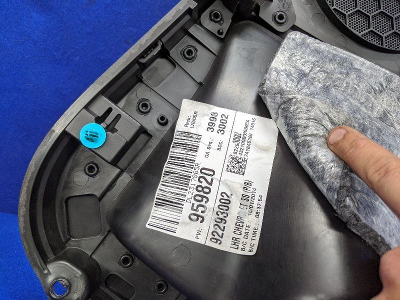 2014-2017 Chevrolet SS Caprice Sedan Alcantara Driver Rear Door Panel Trim OEM - The Parts Farm