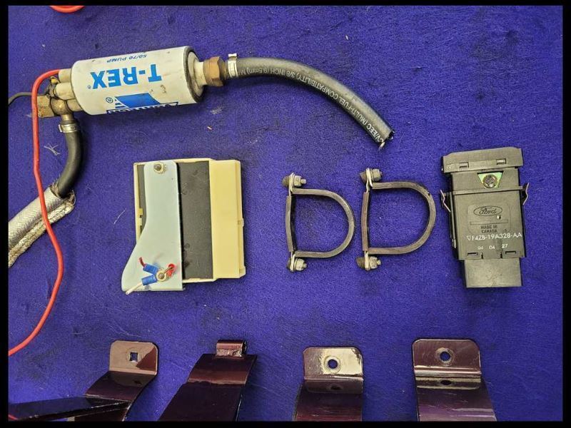 1994-1995 Ford Mustang Cobra GT Nitrous Kit Brackets Lines Gauge T Rex Fuel Pump - The Parts Farm
