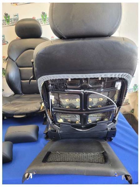 2001-2006 BMW M3 E46 M/T Coupe Set Black Seats Leather Front Back *Worn* 2445 - The Parts Farm