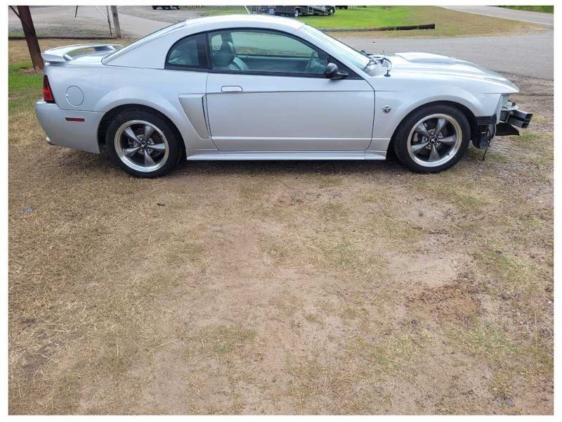 1999-2004 Ford Mustang GT Passenger Outer Rear View Mirror Power Black 2589 - The Parts Farm