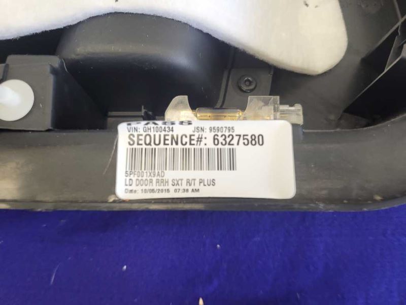 2015-2018 Dodge Charger 6.4L Scat Pack Door Panel Passenger Right Rear Card Trim - The Parts Farm