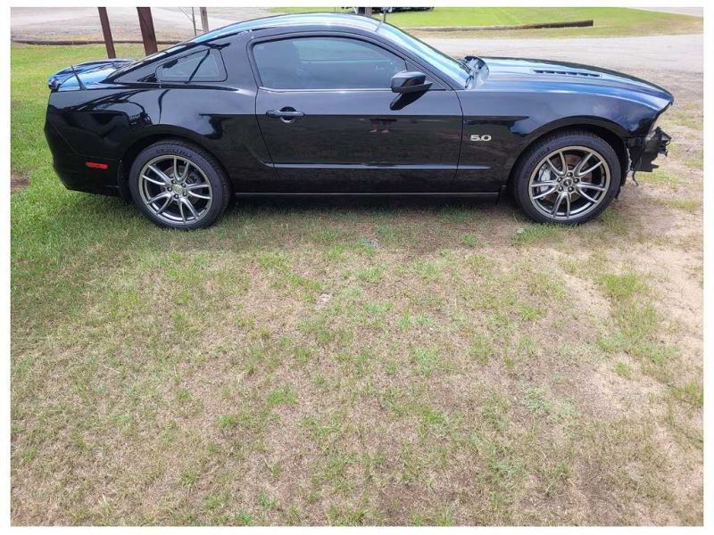 2013-2014 Ford Mustang GT Driver LH Rear View Mirror Spotter Glass Paint UA 2597 - The Parts Farm