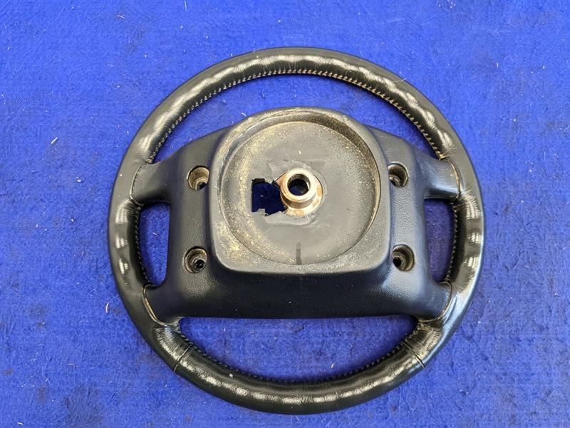 1990-1993 Ford Mustang GT LX 5.0L Steering Wheel Black Leather Horn Cruise - The Parts Farm