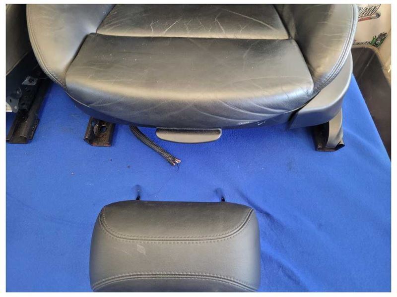 2001-2006 BMW M3 E46 M/T Coupe Set Black Seats Leather Front Back *Worn* 2445 - The Parts Farm