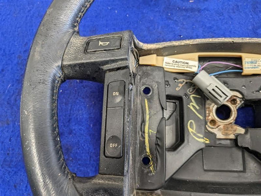 1990-1993 Ford Mustang GT LX 5.0L Steering Wheel Black Leather Horn Cruise