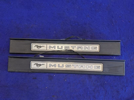 2015-2023 Ford Mustang GT S550 Pair Driver Passenger Door Sill Scuff Lighted