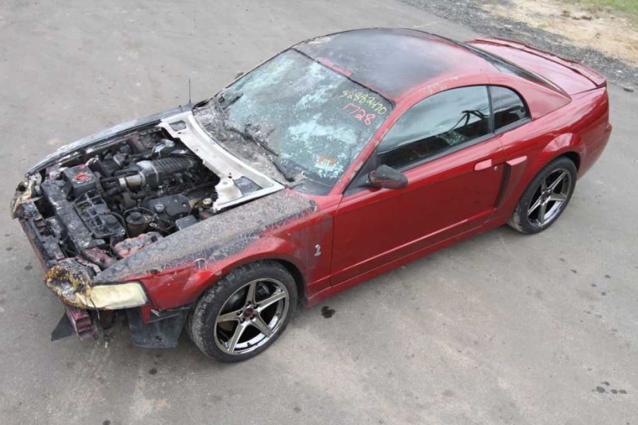 2003-2004 Ford Mustang Cobra SVT DOHC 4.6L Front Sway Stabilizer Bar Support - The Parts Farm