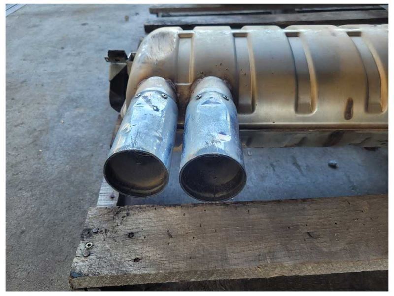 2005 BMW M3 E46 Coupe Muffler Rear Exhaust Quad *Bent Tip* 1953 - The Parts Farm