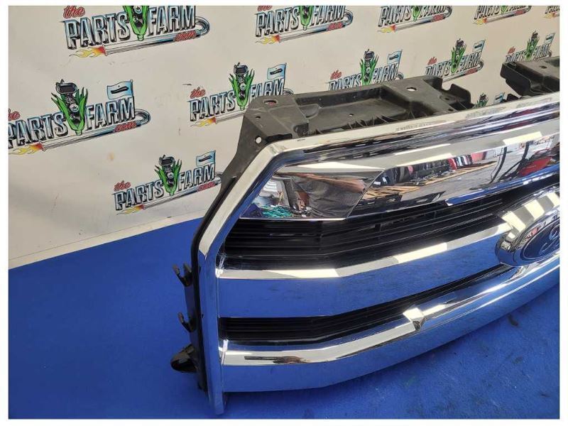 2015-2017 Ford F150 4x4 Pickup Truck Front Grille Center 3 Chrome Grill 2444 - The Parts Farm