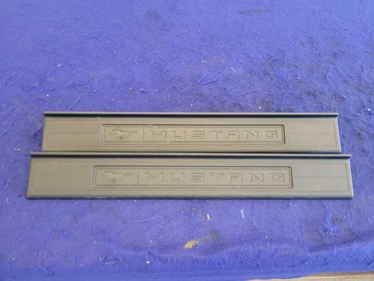 2015-2023 Ford Mustang GT S550 Pair Door Sill Plates Panel Cover Scuff 2399 - The Parts Farm