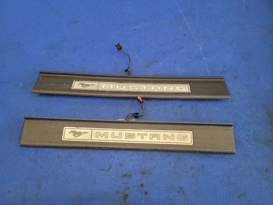 2015-2023 Ford Mustang GT S550 Pair Door Sill Plates Scuff Front 2185 - The Parts Farm