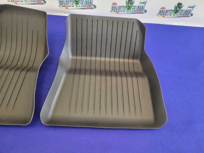 2017-2021 Tesla Model 3 Front Floor Mats Rubber Cover Black - The Parts Farm