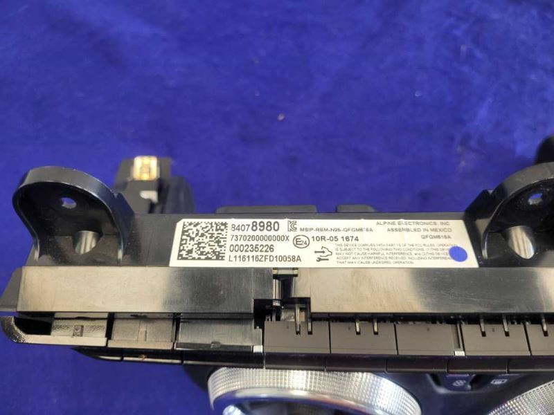 2016-2017 Chevrolet Camaro SS Temperature Control Dual Zone CJ2 84078980 2319 - The Parts Farm