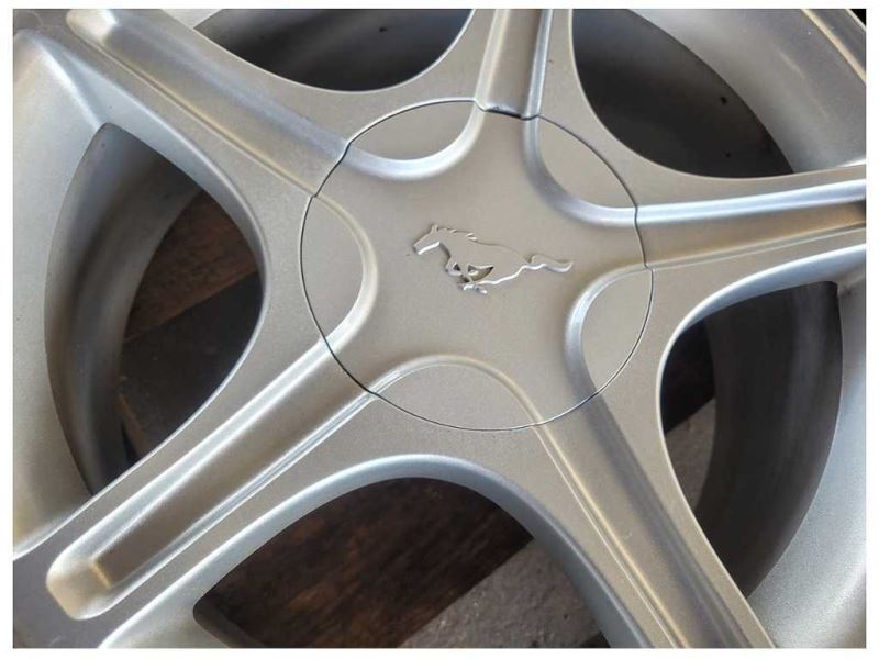1994-2004 Ford Mustang GT Wheel 17x8 5 Spoke Silver Tire 2561 - The Parts Farm