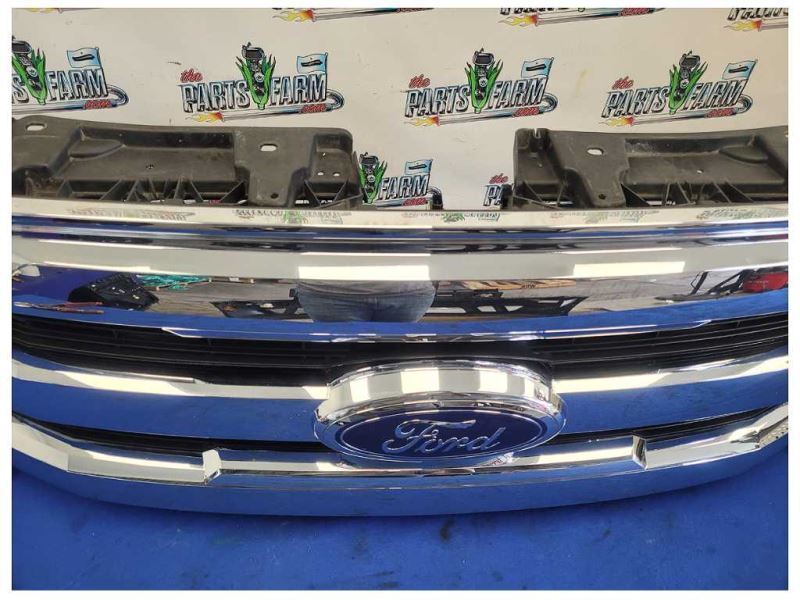 2015-2017 Ford F150 4x4 Pickup Truck Front Grille Center 3 Chrome Grill 2444 - The Parts Farm