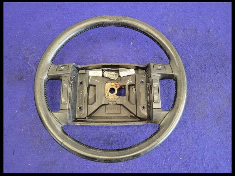 1990-1993 Ford Mustang GT LX 5.0L Steering Wheel Black Leather Horn Cruise - The Parts Farm