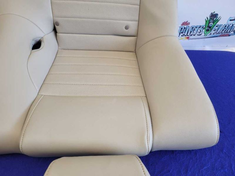2011-2014 Ford Mustang GT Rear Back Top Bottom Beige Leather Coupe Seats 2352 - The Parts Farm