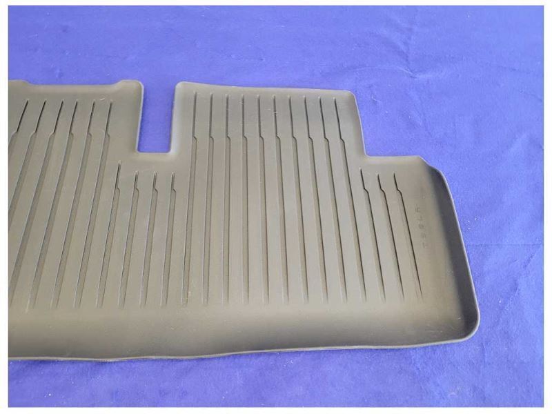 2017-2021 Tesla Model 3 Rear Floor Mats Rubber Cover Black - The Parts Farm