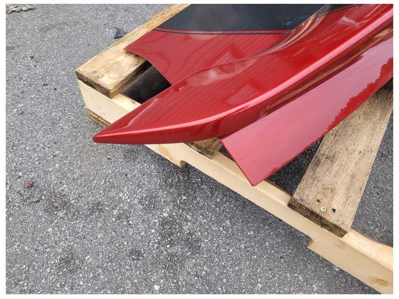 2014-2015 Chevrolet Camaro SS Convertible Back Decklid Spoiler Paint Maroon 2320 - The Parts Farm