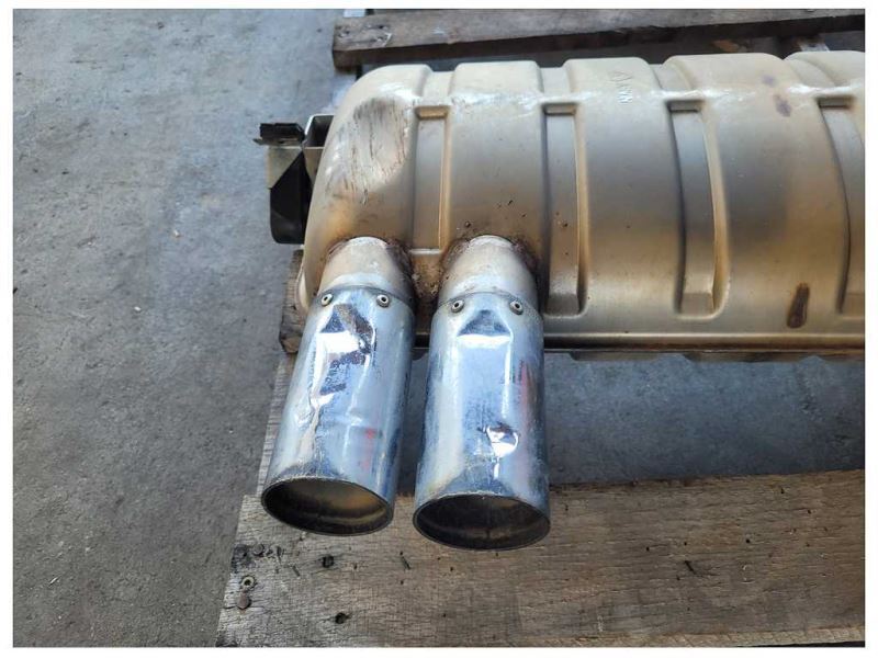 2005 BMW M3 E46 Coupe Muffler Rear Exhaust Quad *Bent Tip* 1953 - The Parts Farm