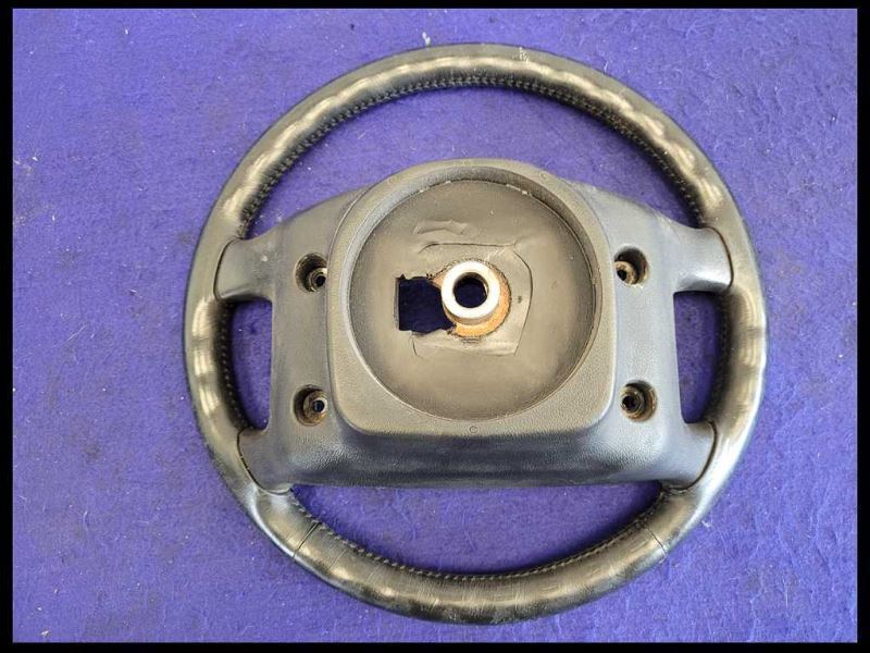 1990-1993 Ford Mustang GT LX 5.0L Steering Wheel Black Leather Horn Cruise - The Parts Farm
