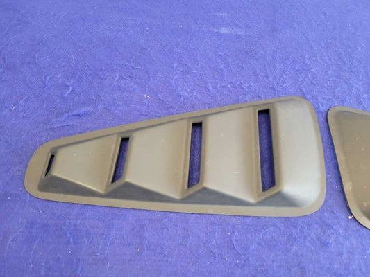 2010-2014 Ford Mustang GT Pair Side Quarter Window Louvers Matte Black 2365