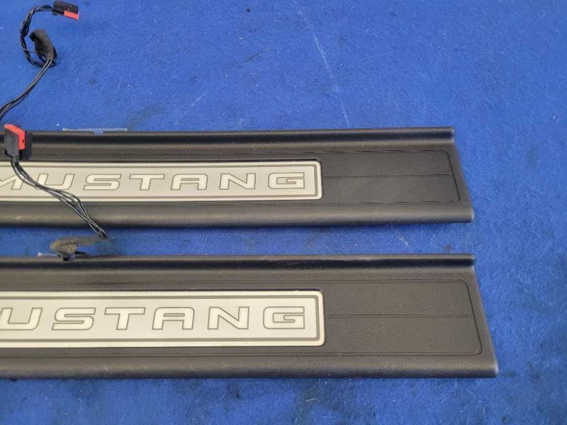 2015-2023 Ford Mustang GT S550 Pair Door Sill Plates Scuff Lighted Light 2447 - The Parts Farm