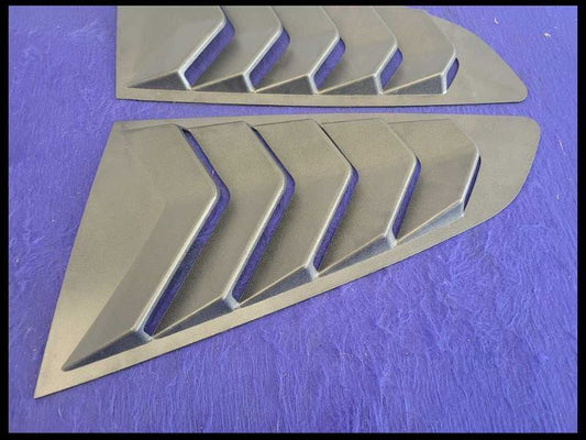 2015-2021 Ford Mustang GT S550 Quarter Glass Covers Side Louvered Window Fins