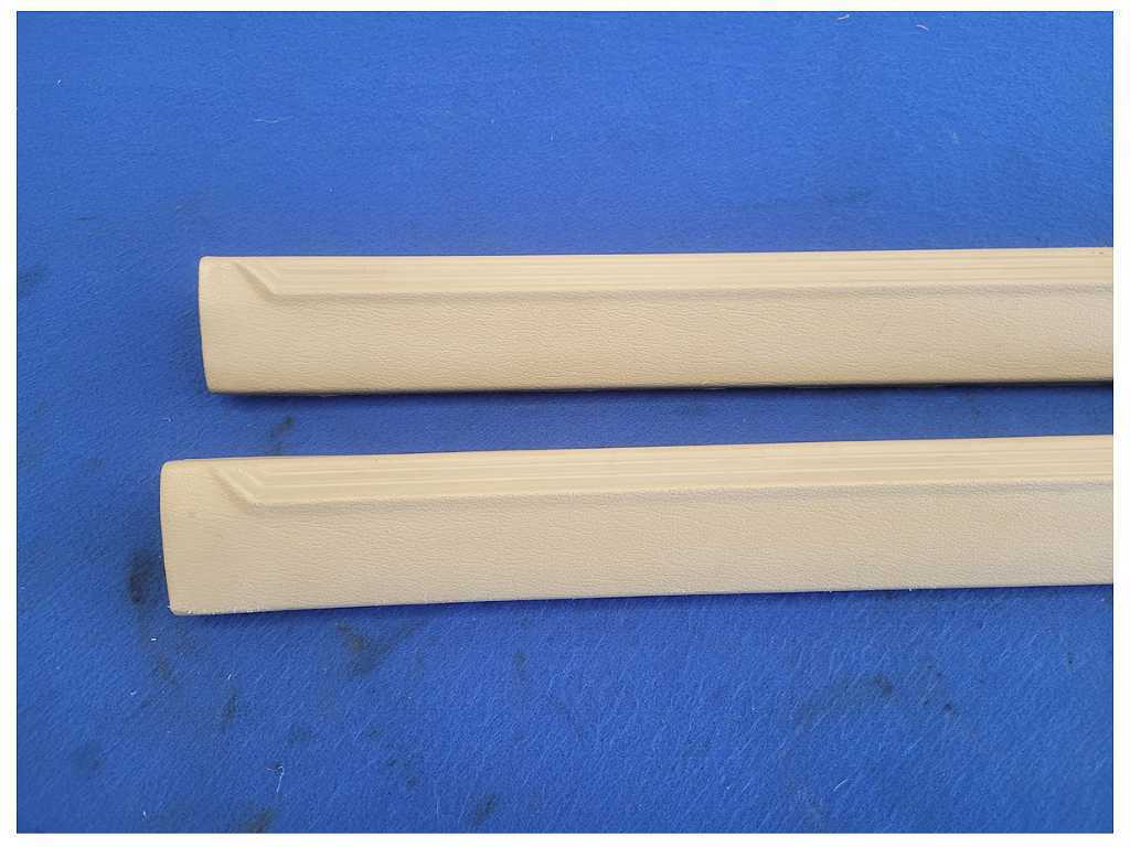 1999-2004 Ford Mustang GT 4.6L Pair Door Sill Scuff Plates Tan 2561 - The Parts Farm