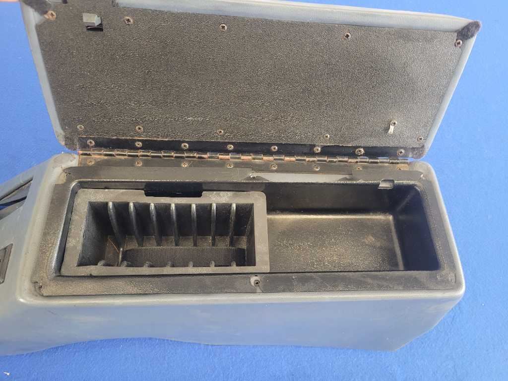 1990 Ford Mustang GT Mclaren Convertible Armrest Center Console Blue 2603 - The Parts Farm