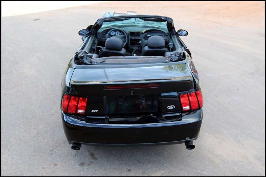 2003-2004 Ford Mustang Cobra SVT DOHC 4.6L Leather Shift Boot Shifter Bezel OEM - The Parts Farm