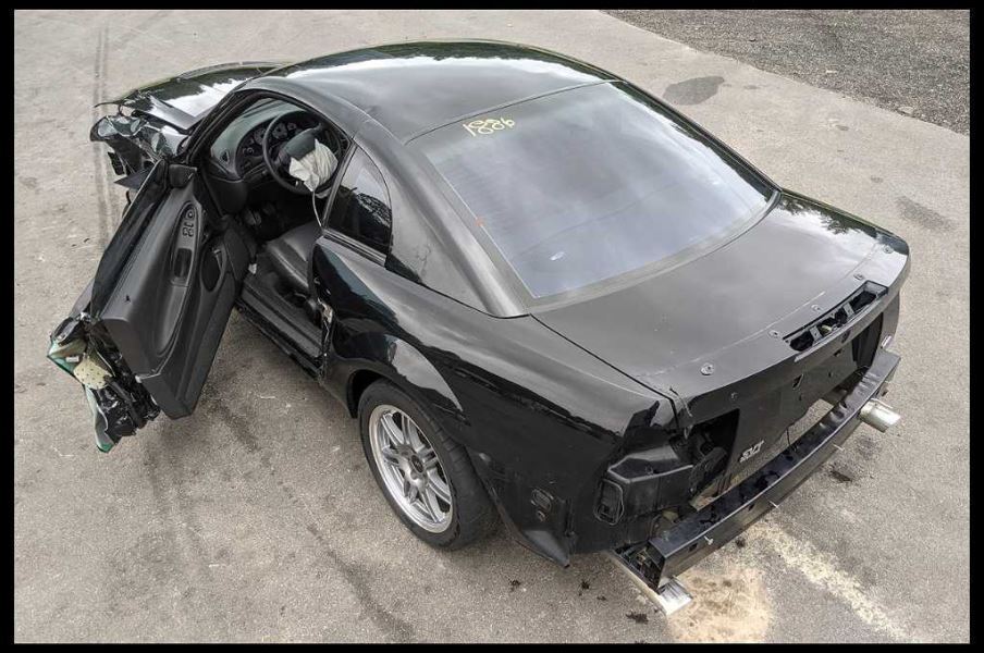 1999-2000 Ford Mustang GT Passenger Right Side Scoop Panel Molding Paint UA - The Parts Farm