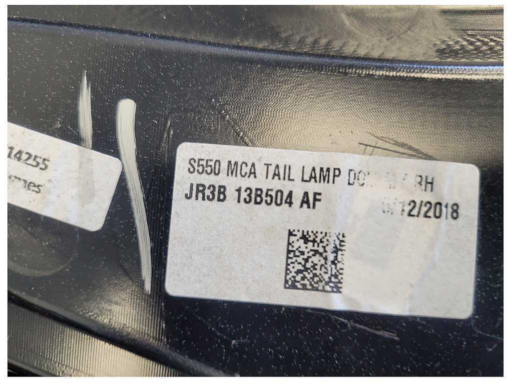 2018-2023 Ford Mustang GT S550 Passenger Rear Tail Light Lamp Brake Lens 2531 - The Parts Farm