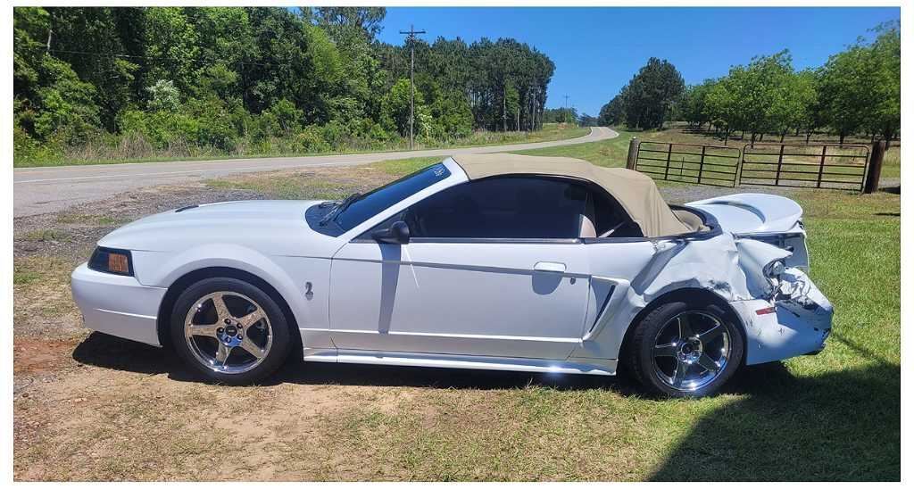 1999-2001 Ford Mustang Cobra SVT DOHC 4.6L Driver Lower Dash Knee Trim Tan 2386 - The Parts Farm