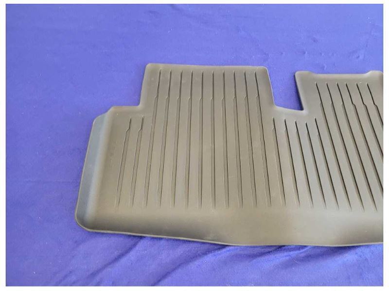2017-2021 Tesla Model 3 Rear Floor Mats Rubber Cover Black - The Parts Farm