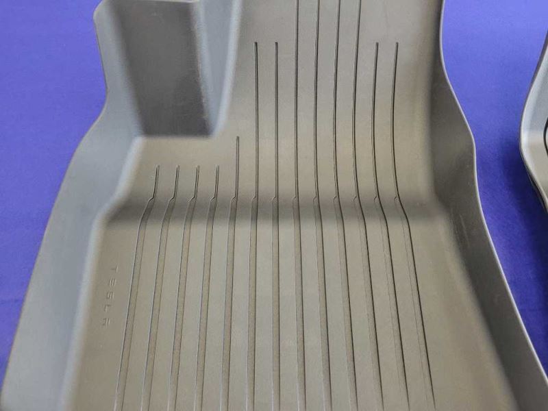 2017-2021 Tesla Model 3 Front Floor Mats Rubber Cover Black - The Parts Farm