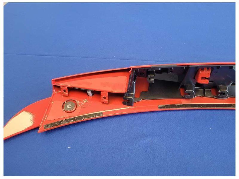 2024 Ford Mustang GT S650 Red Spoiler Rear Deck Wing Paint M42 - The Parts Farm