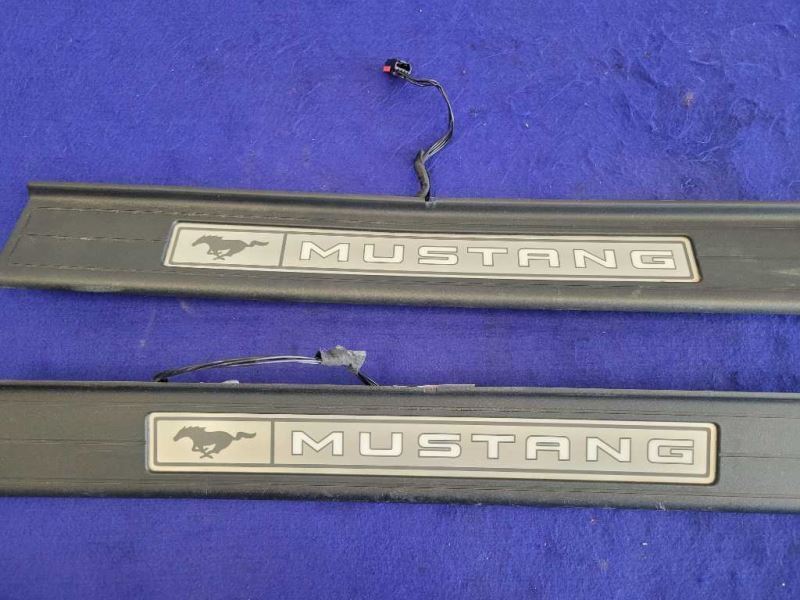 2015-2023 Ford Mustang GT S550 Pair Door Sill Plates Lighted Scuff 2398 - The Parts Farm