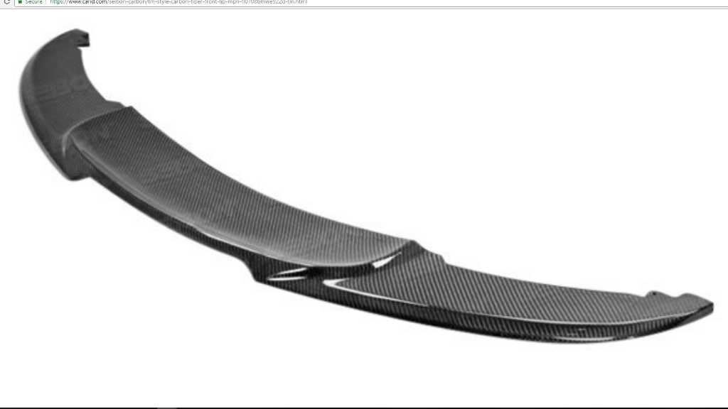2007-2010 BMW M3 Seibon TM Style Carbon Fiber Lip Splitter 232i 330i 335i - The Parts Farm
