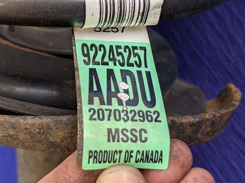 2010-2015 Chevy Camaro Driver Left Side Strut Spring Front SS Suspension OEM - The Parts Farm